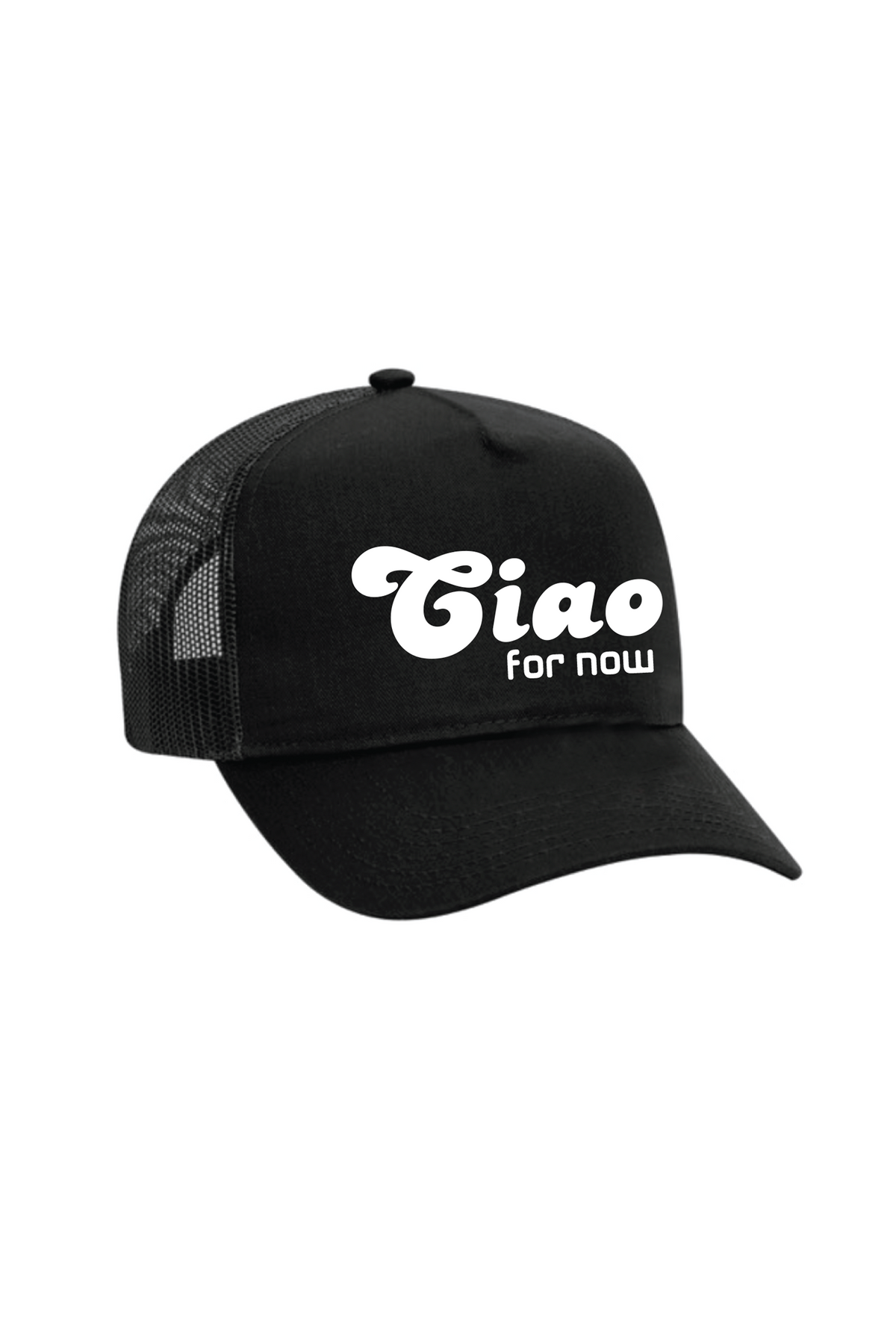 Ciao For Now Trucker Hat - Black