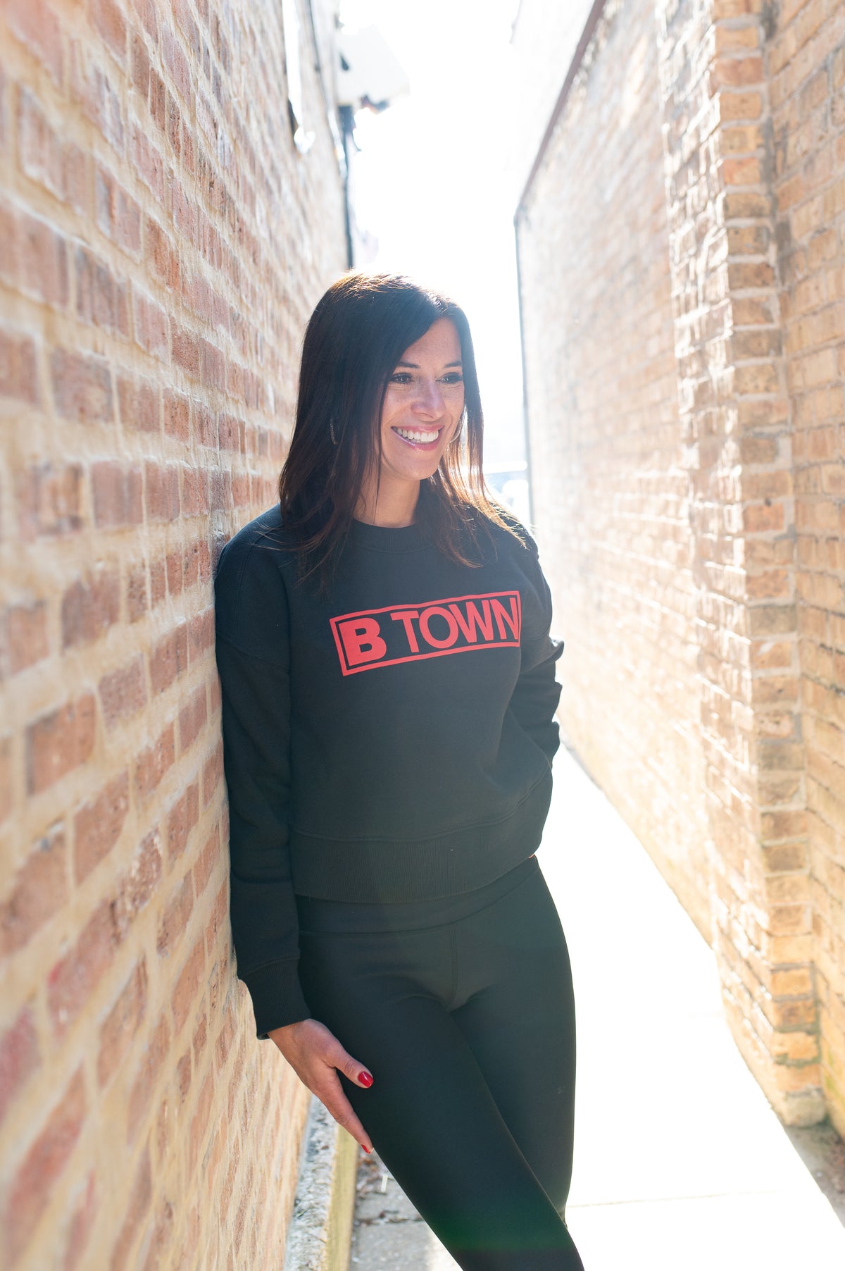 BTOWN Cropped Crew Fleece
