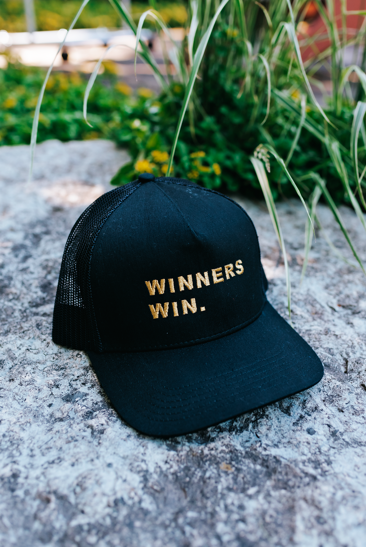 WINNERS WIN Trucker Hat - Metallic