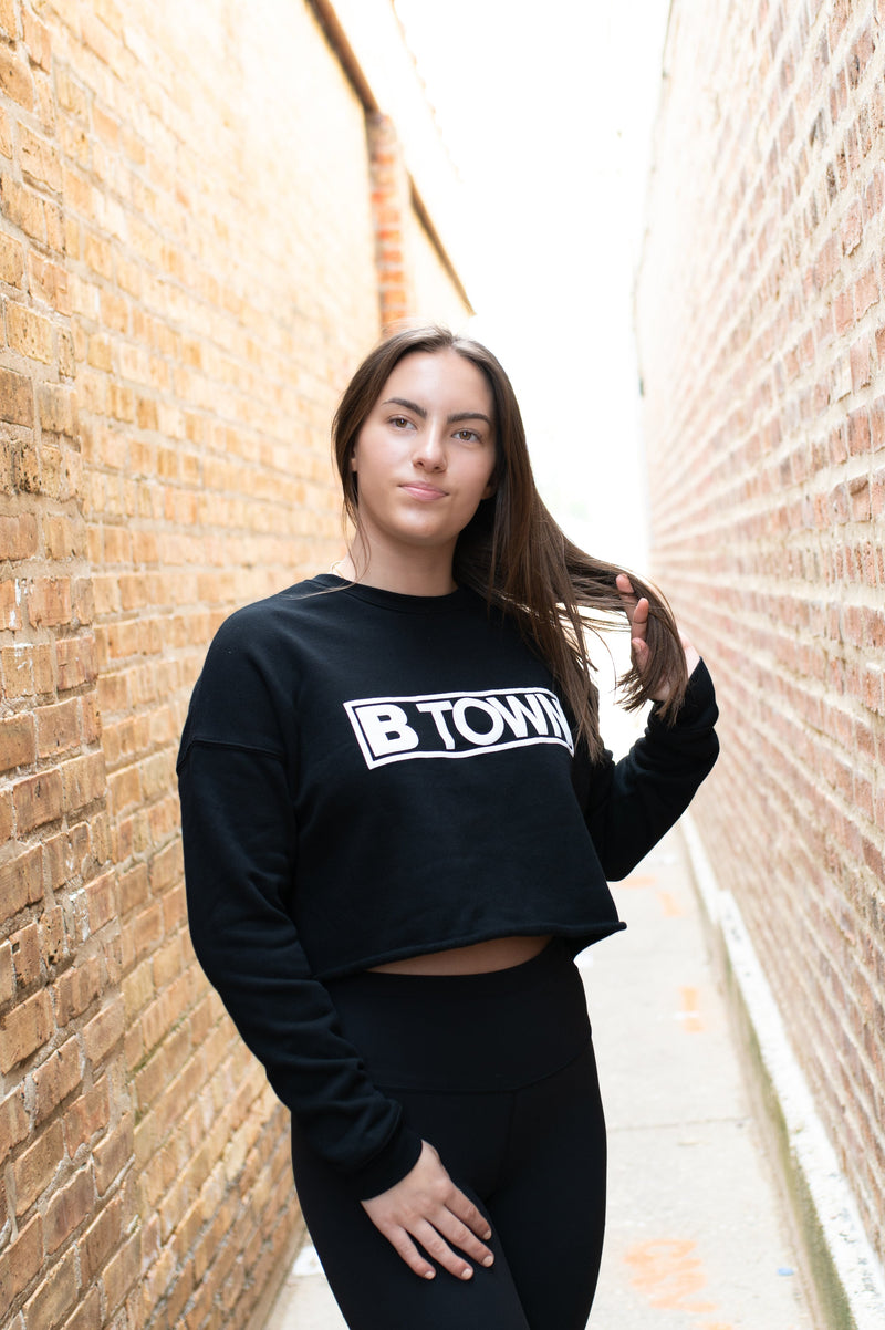 BTOWN Cropped Crew Sponge Fleece